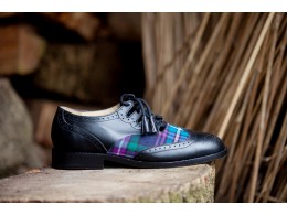 Image of side of tartan shoe